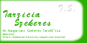 tarzicia szekeres business card